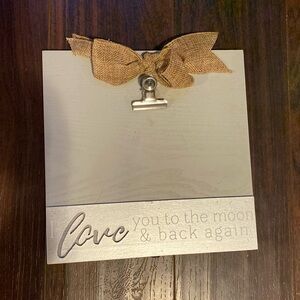 I love you to the moon and back sign